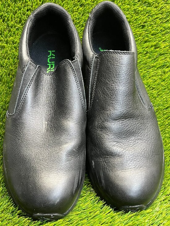 Kuru Kivi 2 Mens Size 12.5E Triple Black Classic Walking Leather Slip-On Shoes main image 6